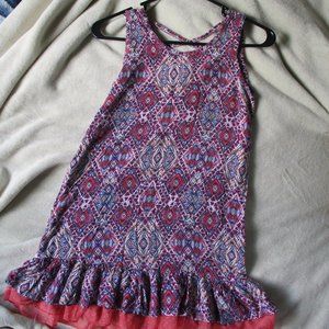 Beautees Girls Top With Ruffled Hem